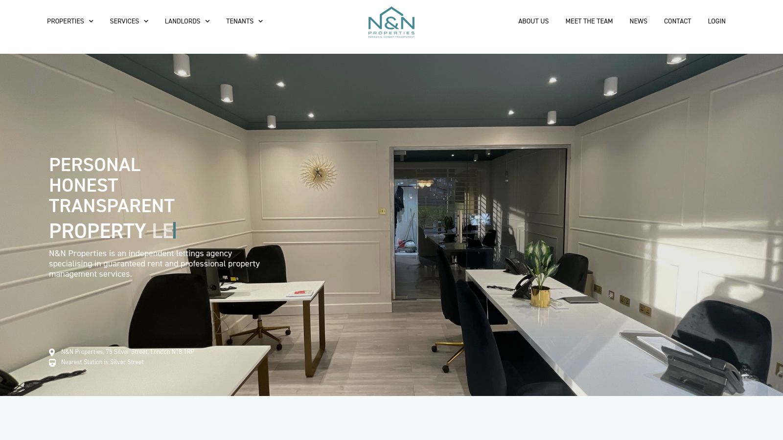 N & N Properties page preview