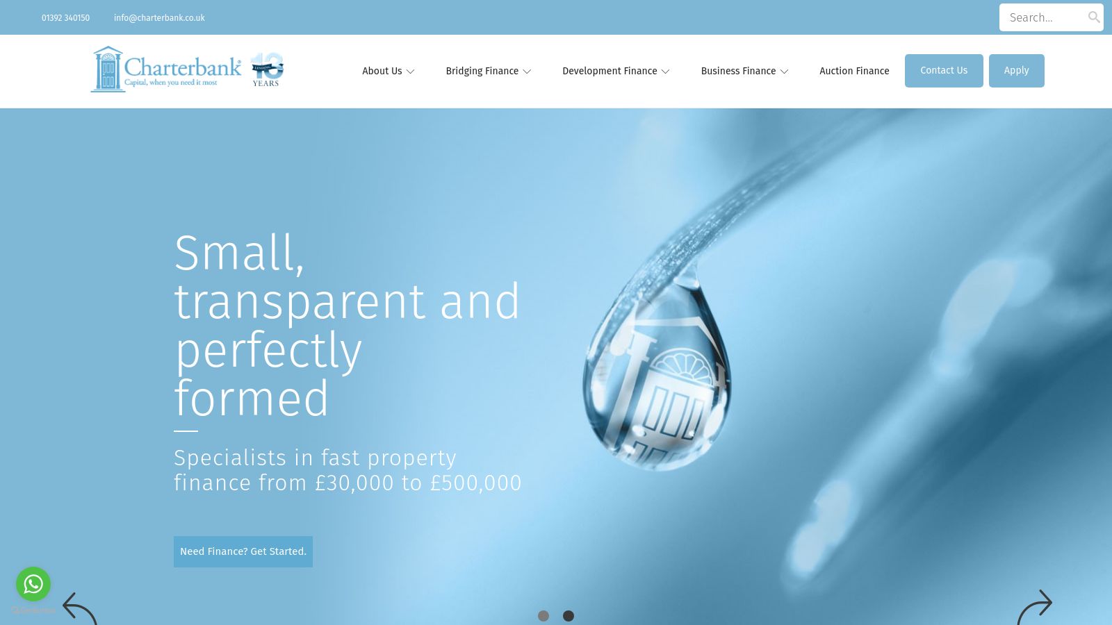 Charterbank page preview