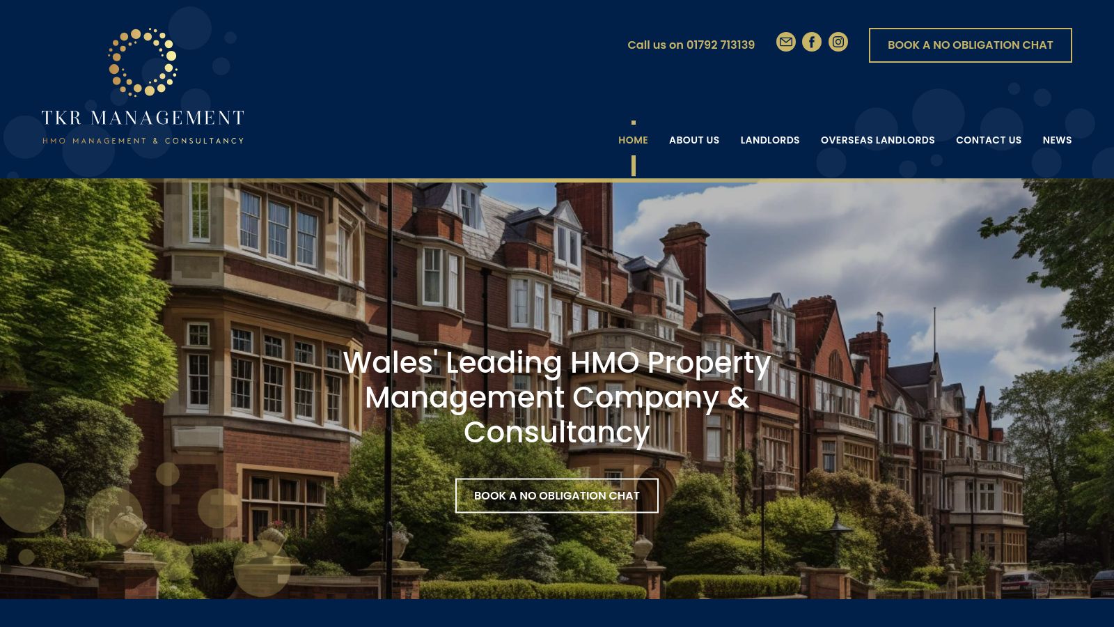 TKR Management page preview