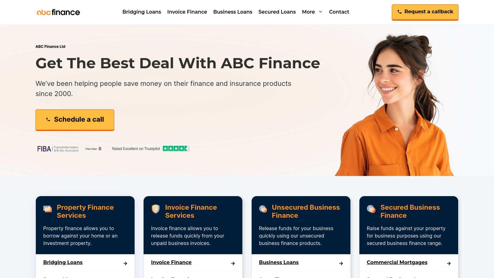 ABC Finance page preview