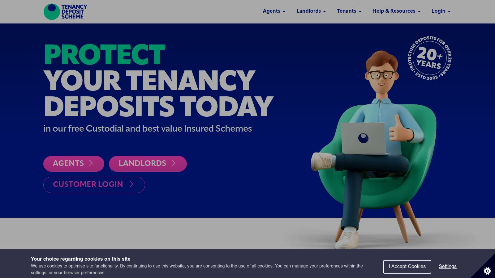The Dispute Service page preview