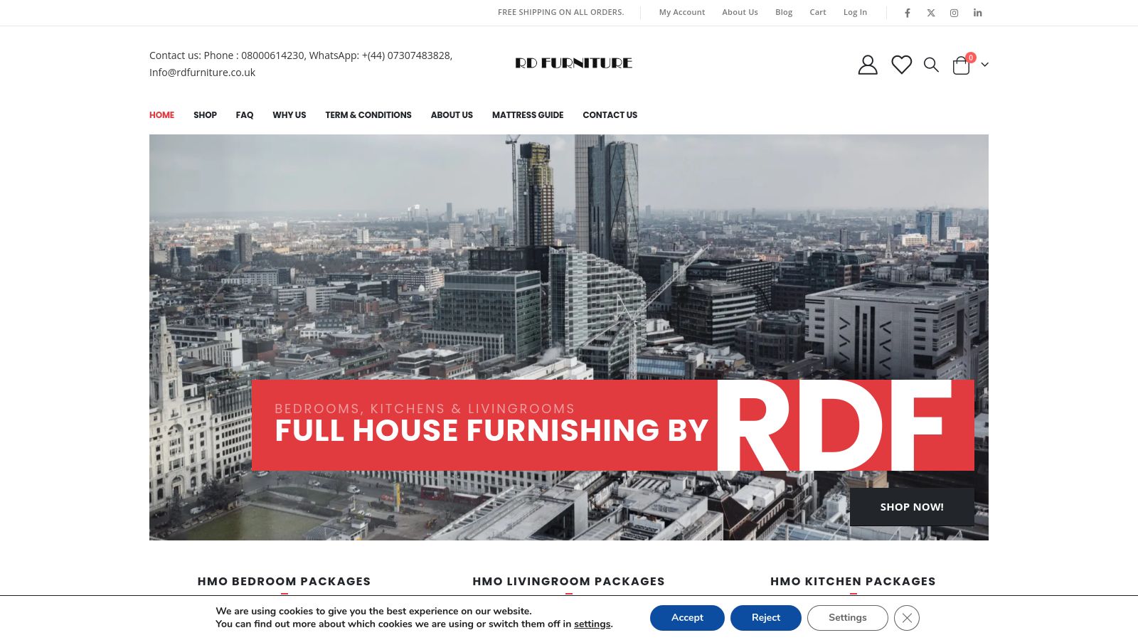 Landlord Packages page preview