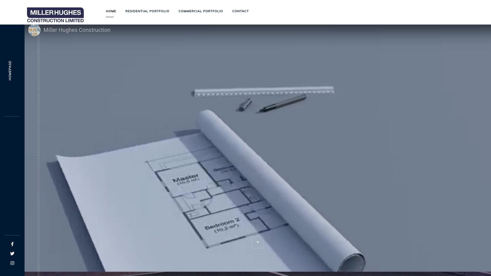 Miller Hughes Construction page preview