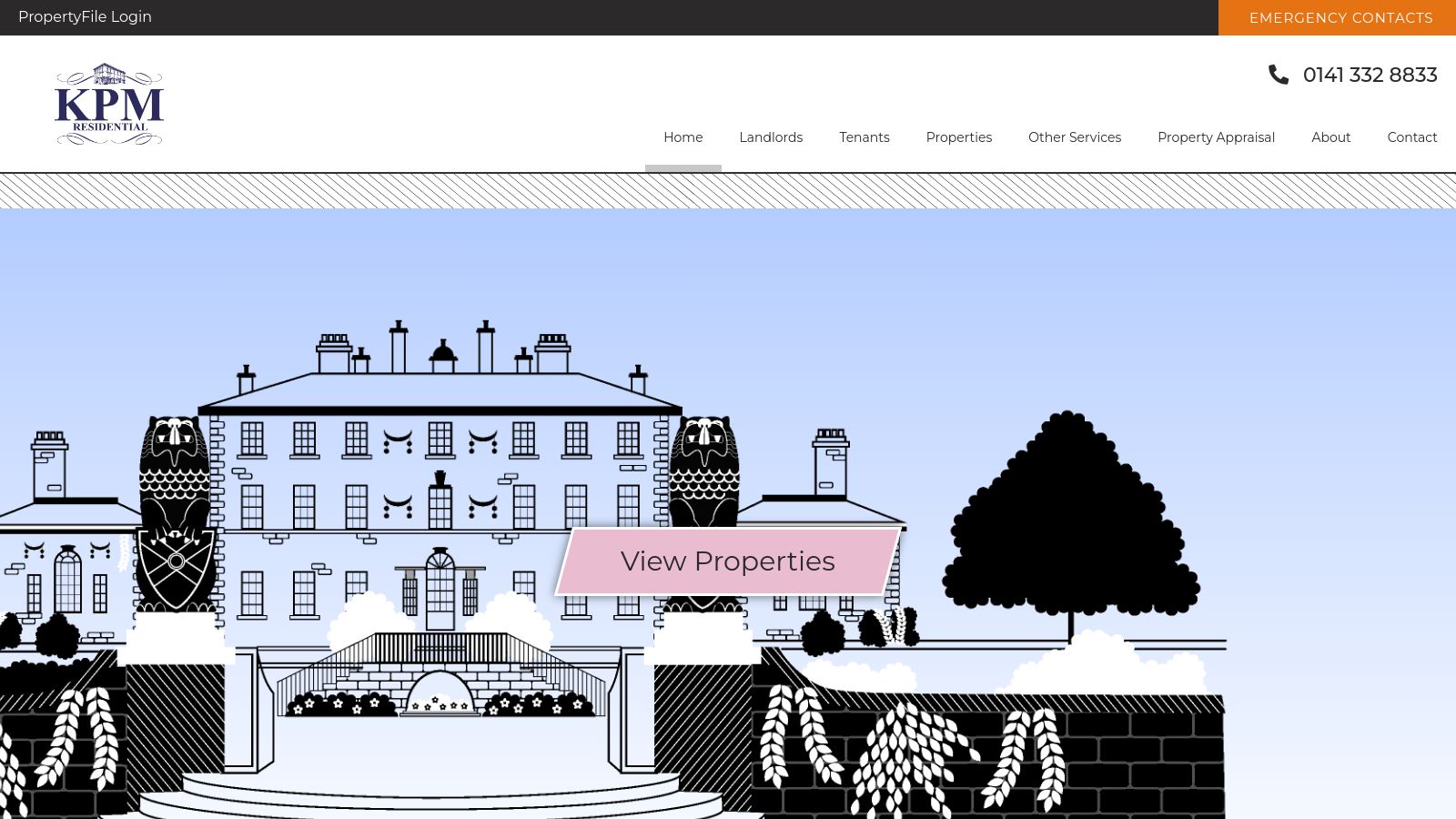 KPM Residential page preview