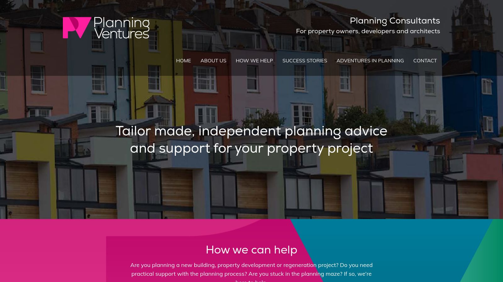 Planning Ventures page preview