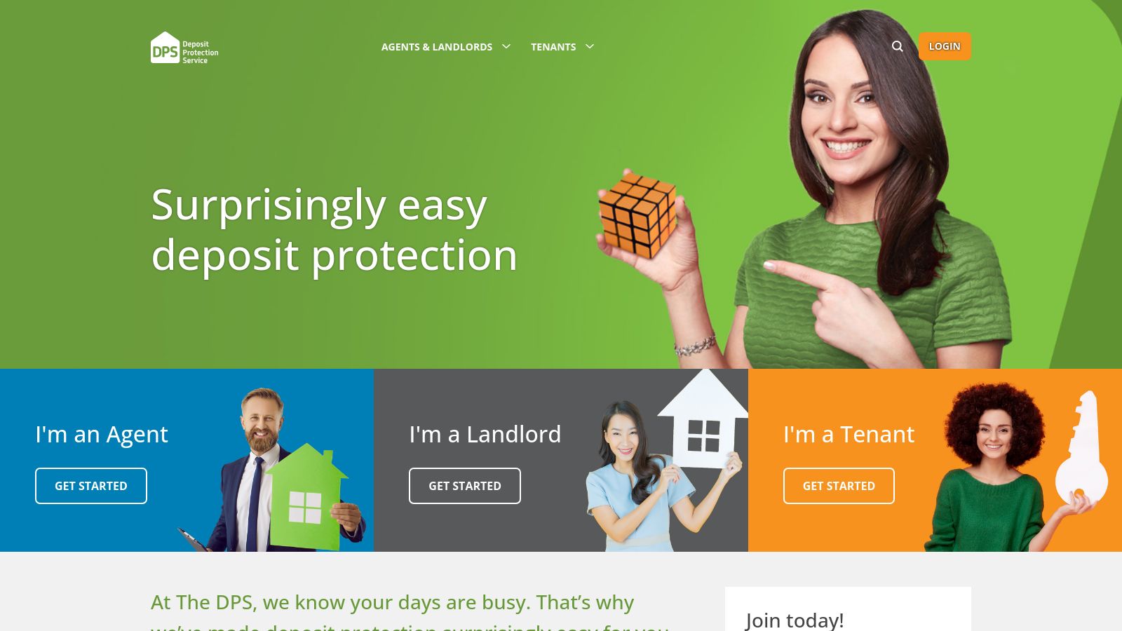 Deposit Protection Service page preview