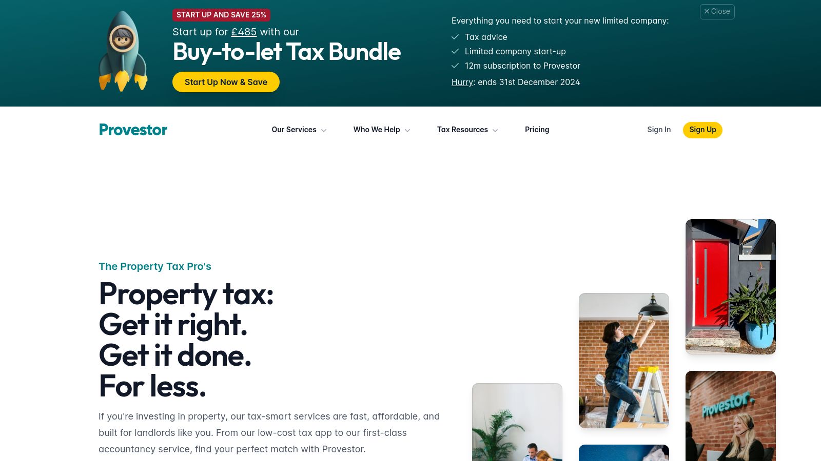 Provestor page preview