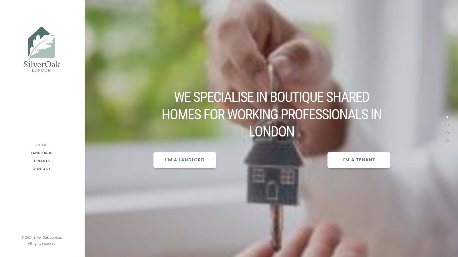 Silver Oak London page preview
