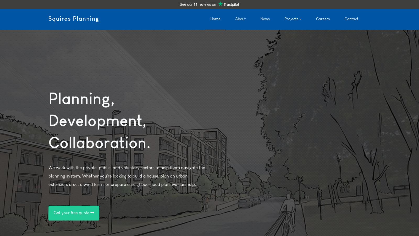 Squires Planning page preview