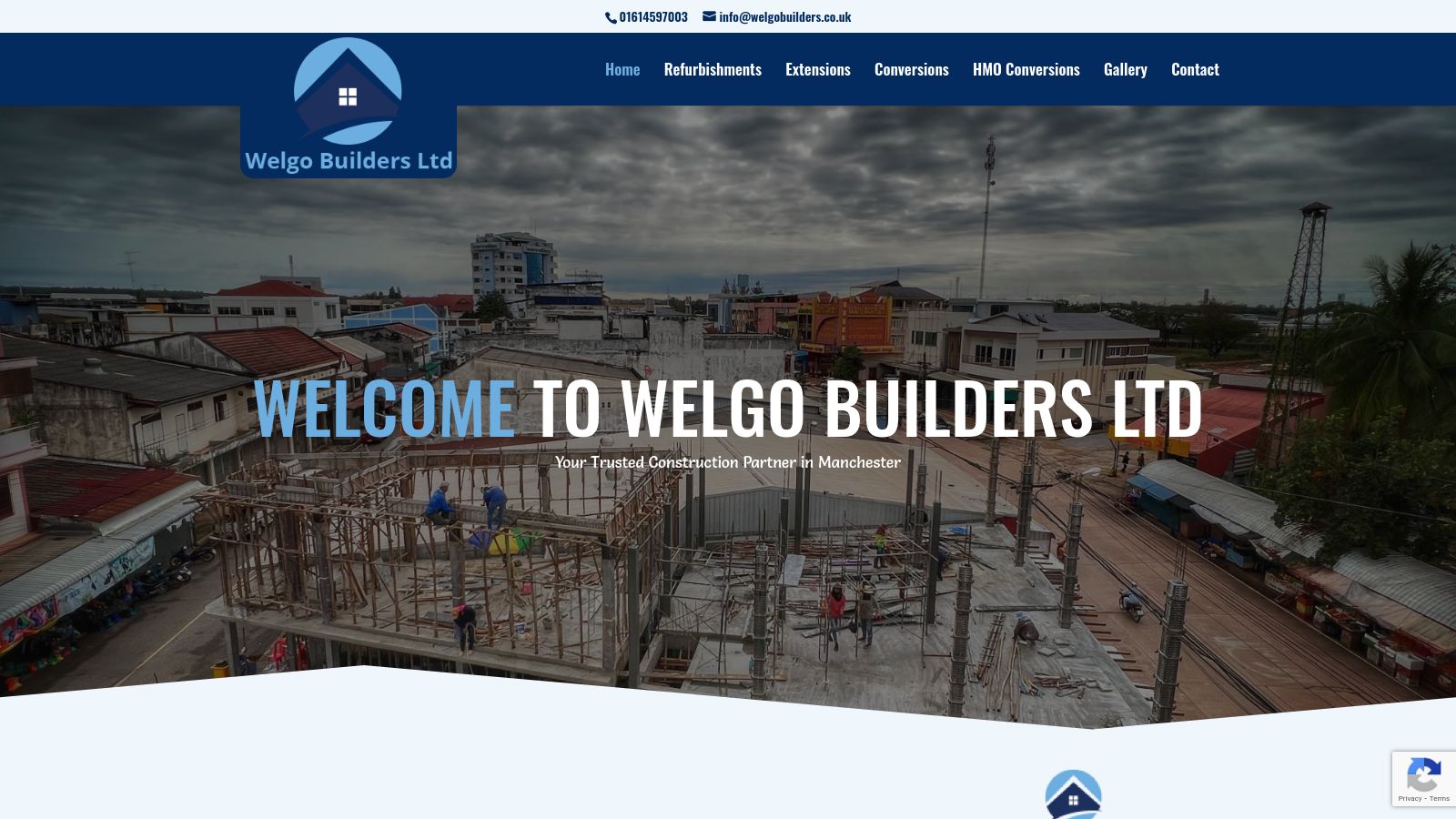 Welgo Builders page preview