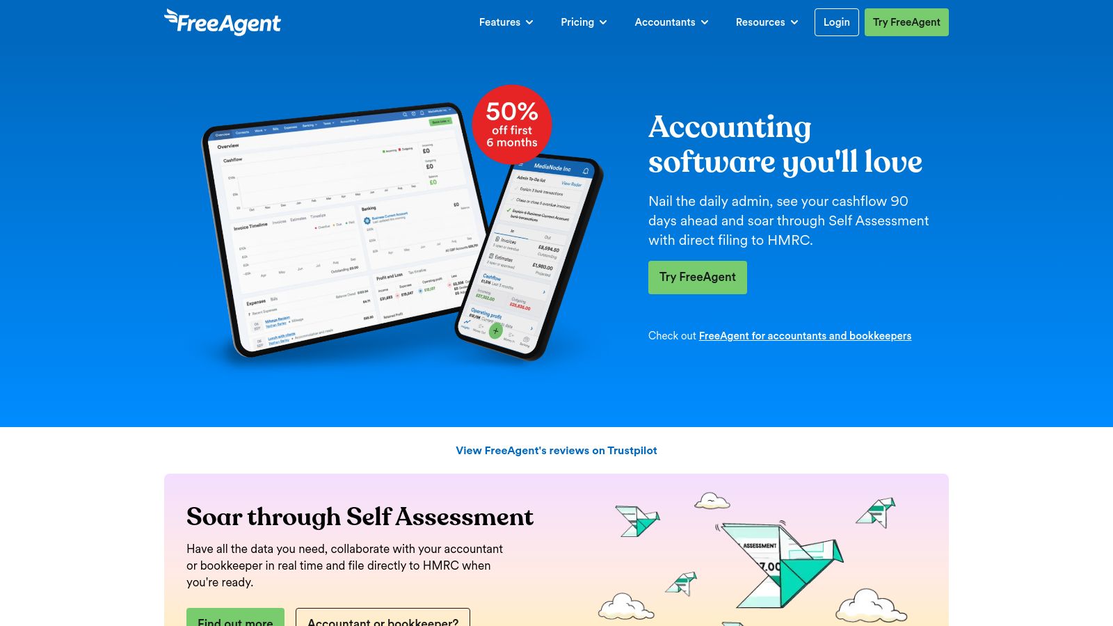 Free Agent page preview