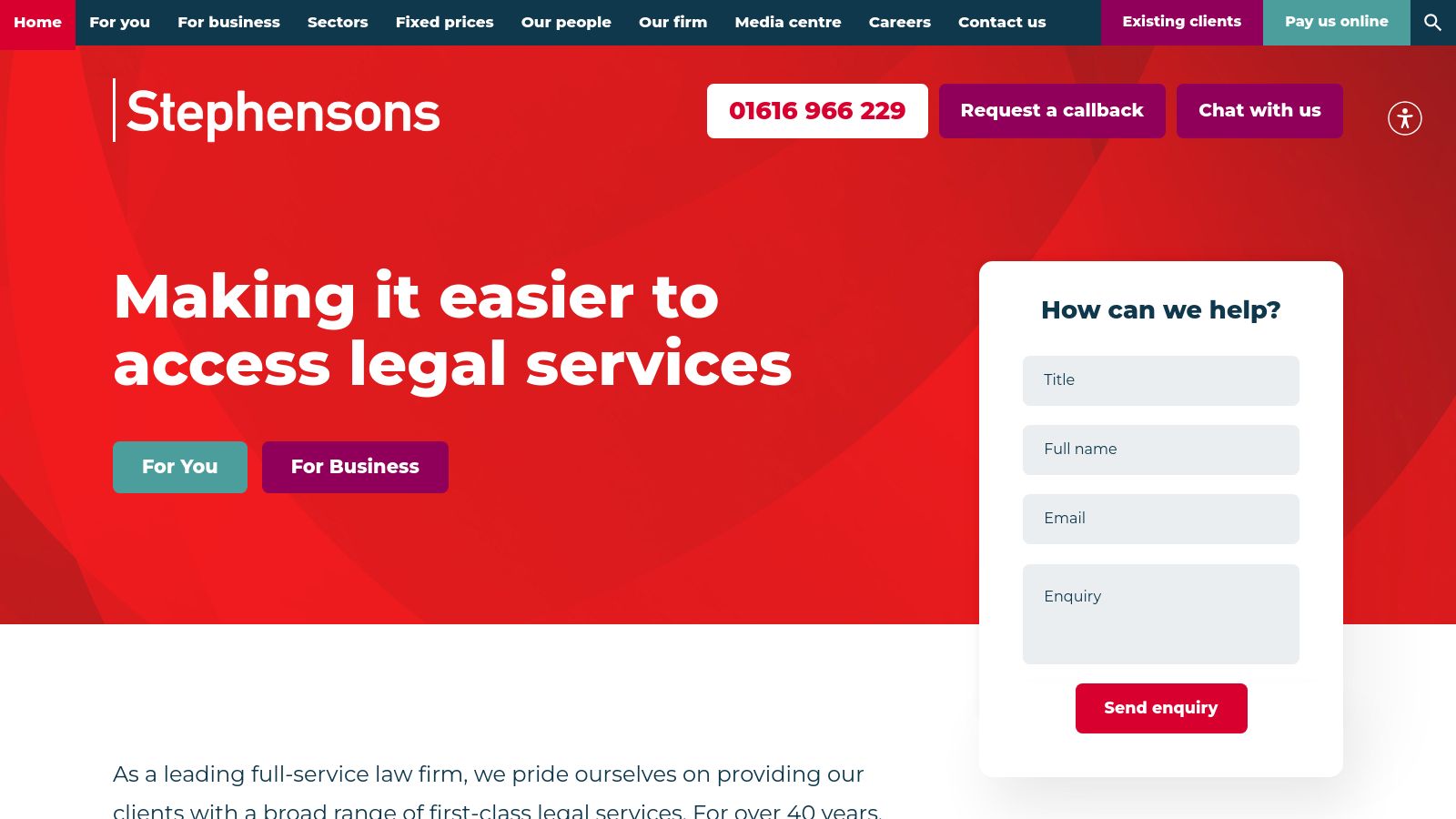 Stephensons page preview