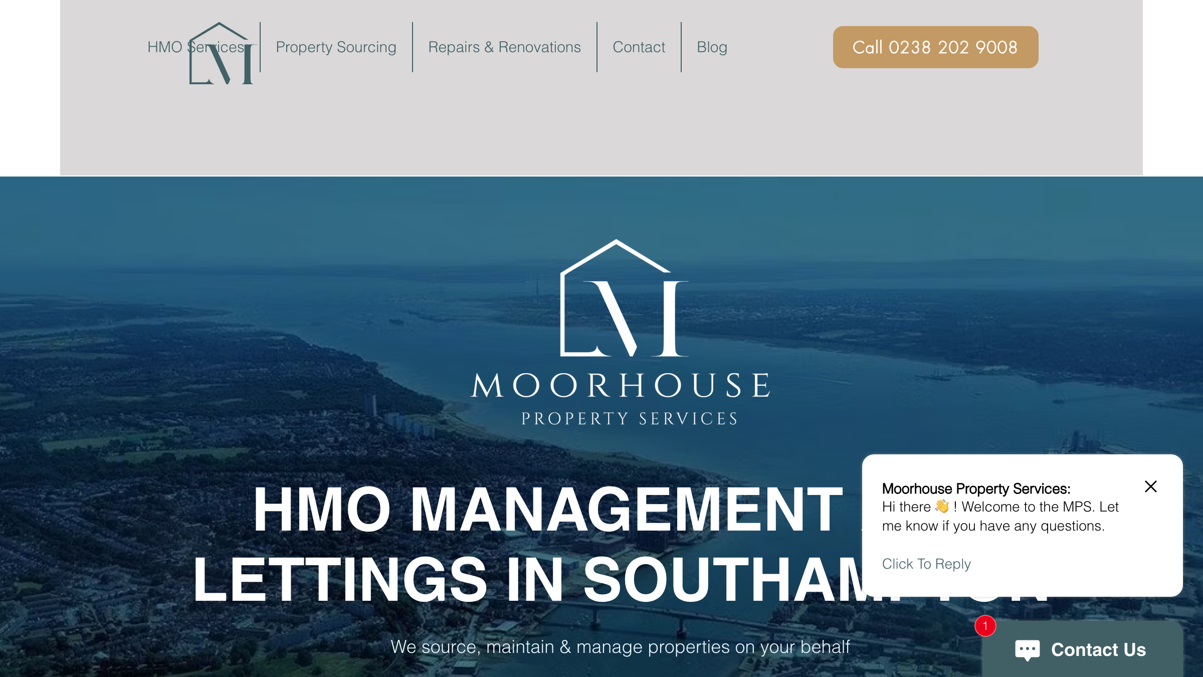 Moorhouse Property Services page preview
