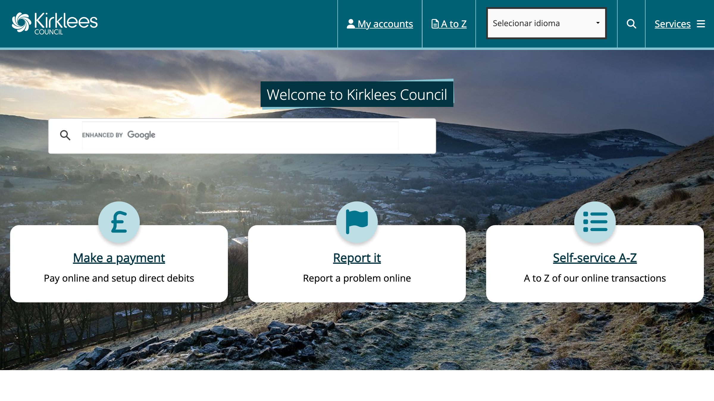 Kirklees website preview