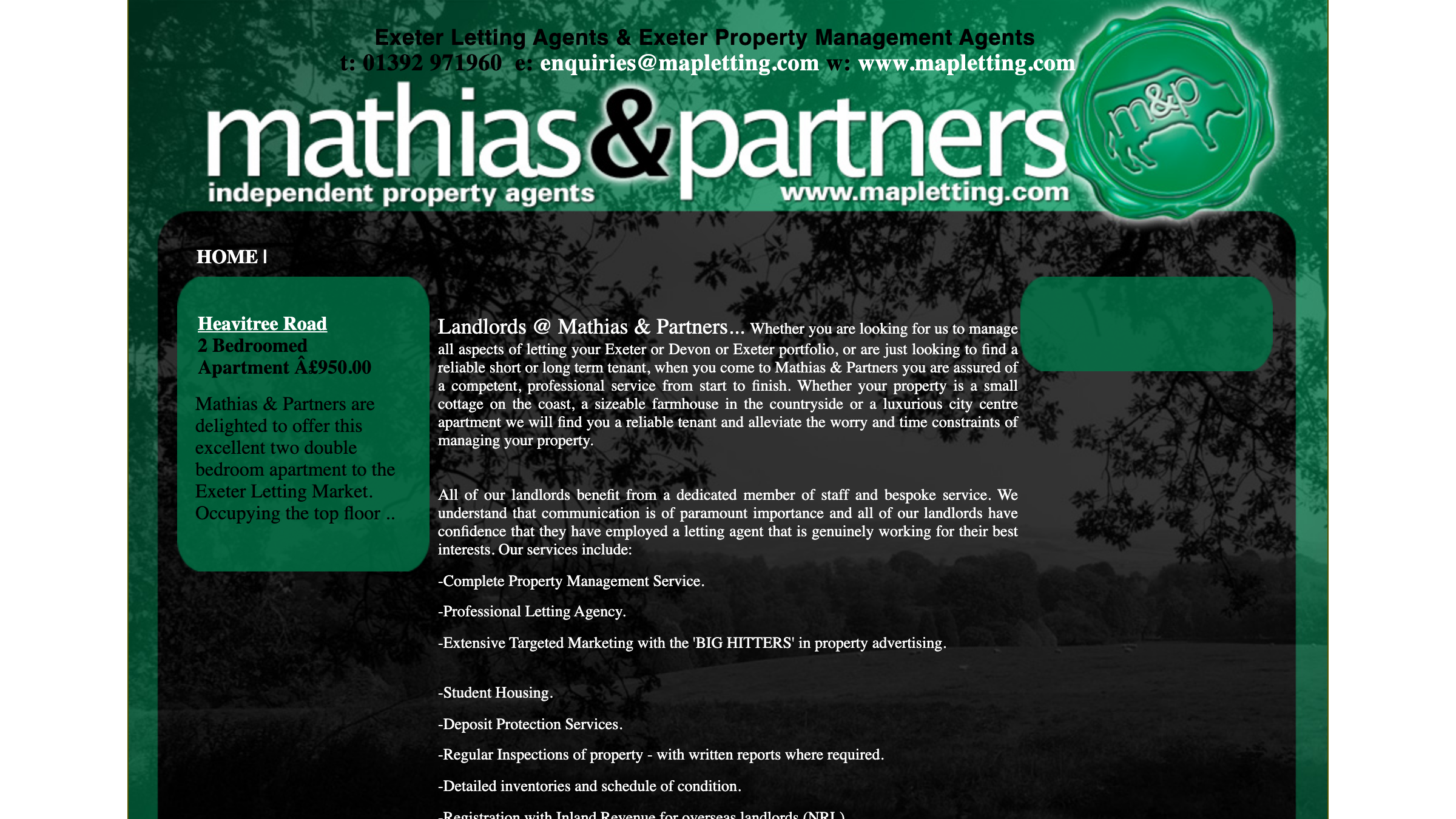 Mathias & Partners page preview
