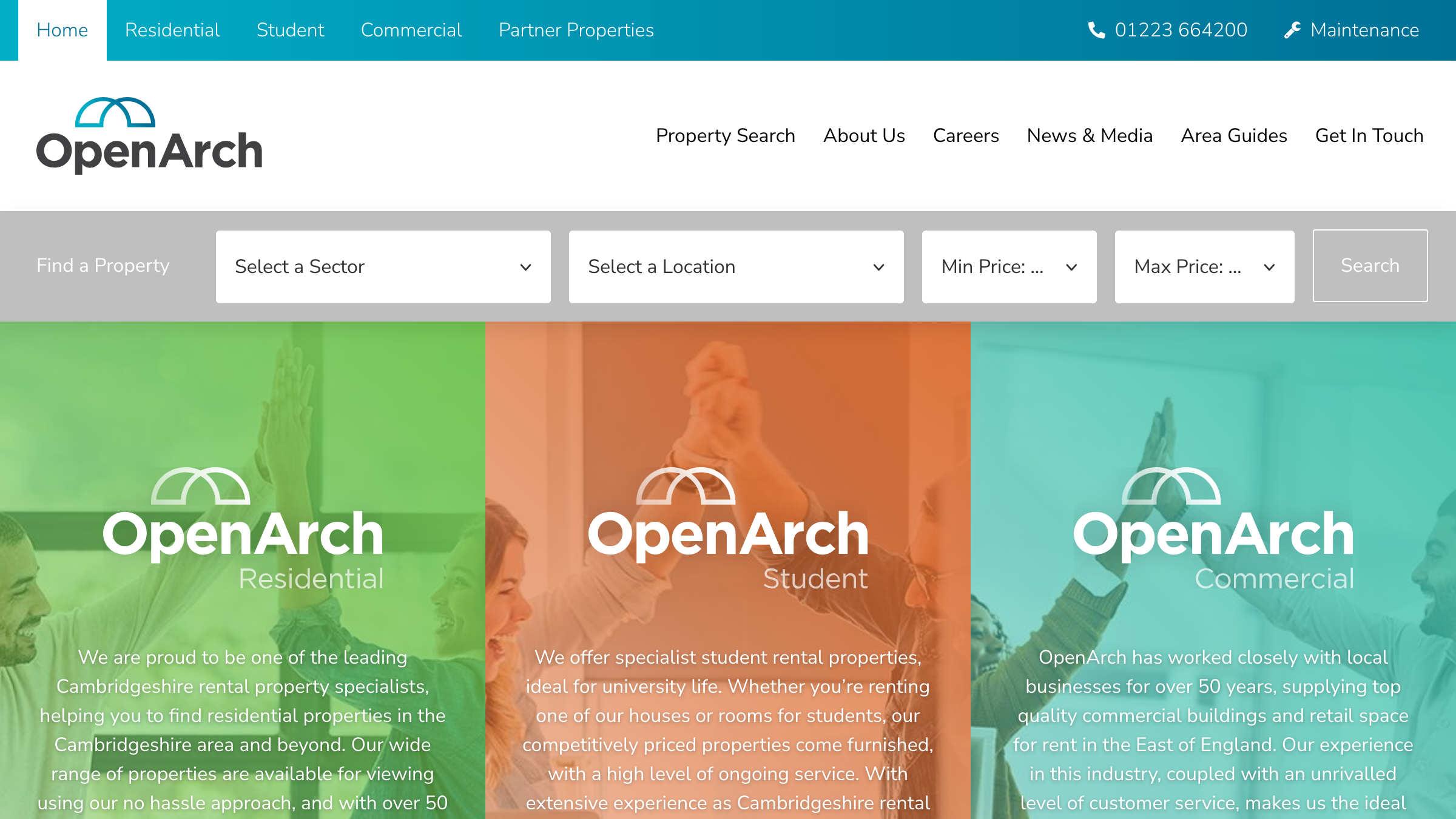OpenArch Properties page preview