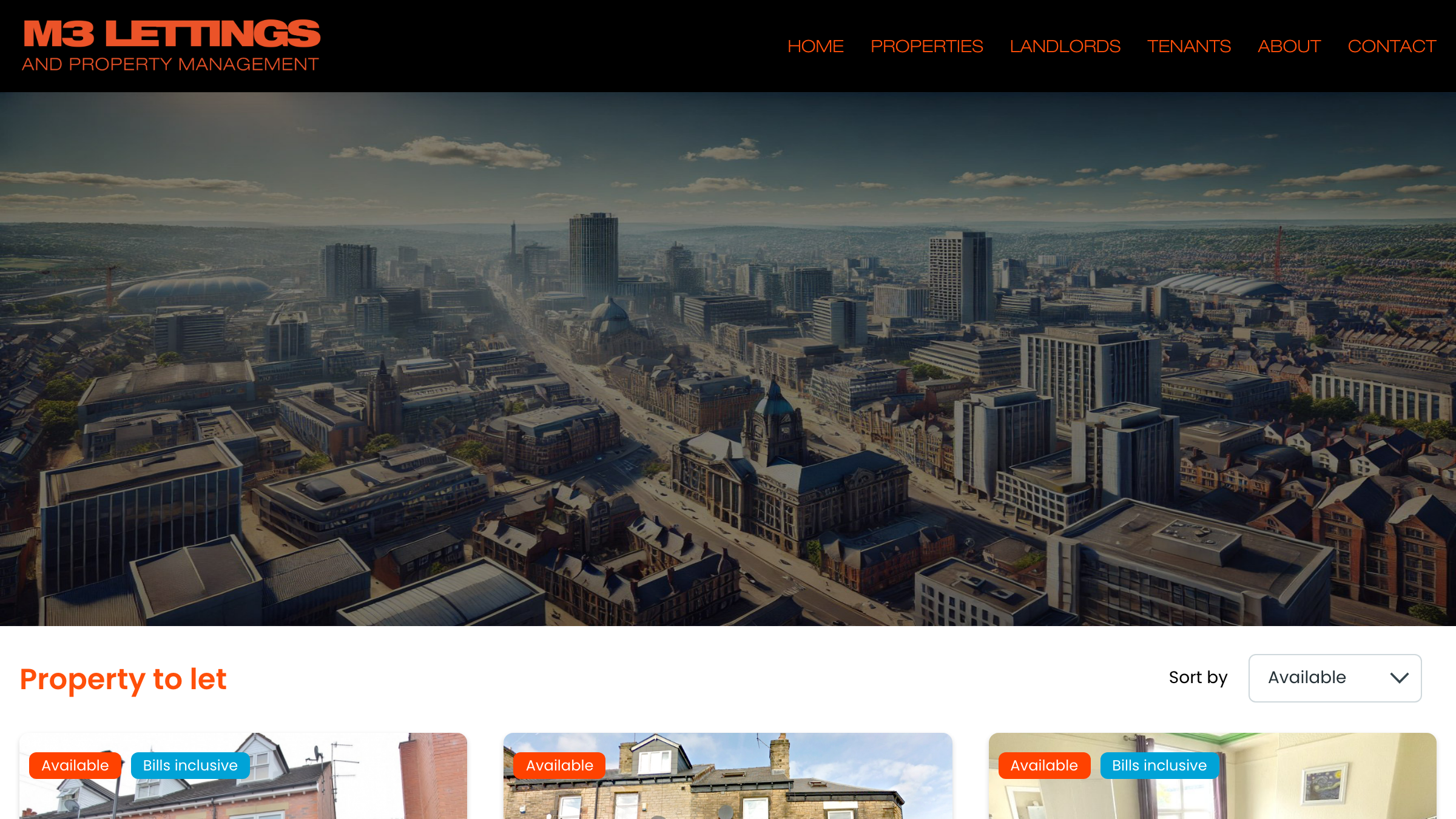 M3 Lettings page preview