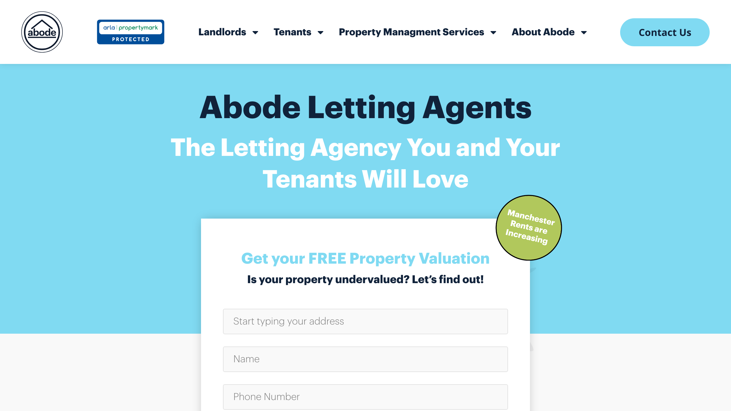 Abode Ltd page preview