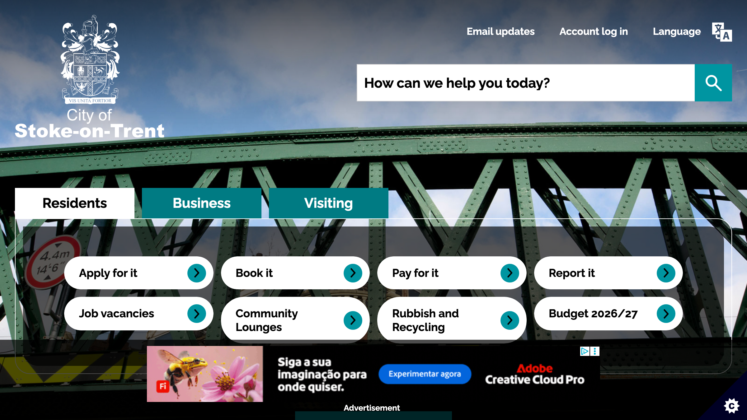 Stoke-on-Trent website preview